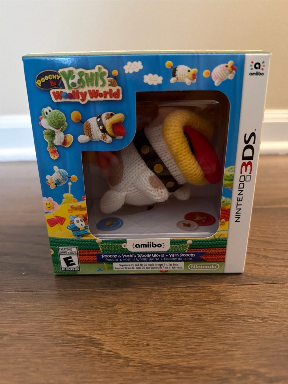 Poochy & Yoshi's Woolly World with Yarn Amiibo Nintendo 3DS (RARE)